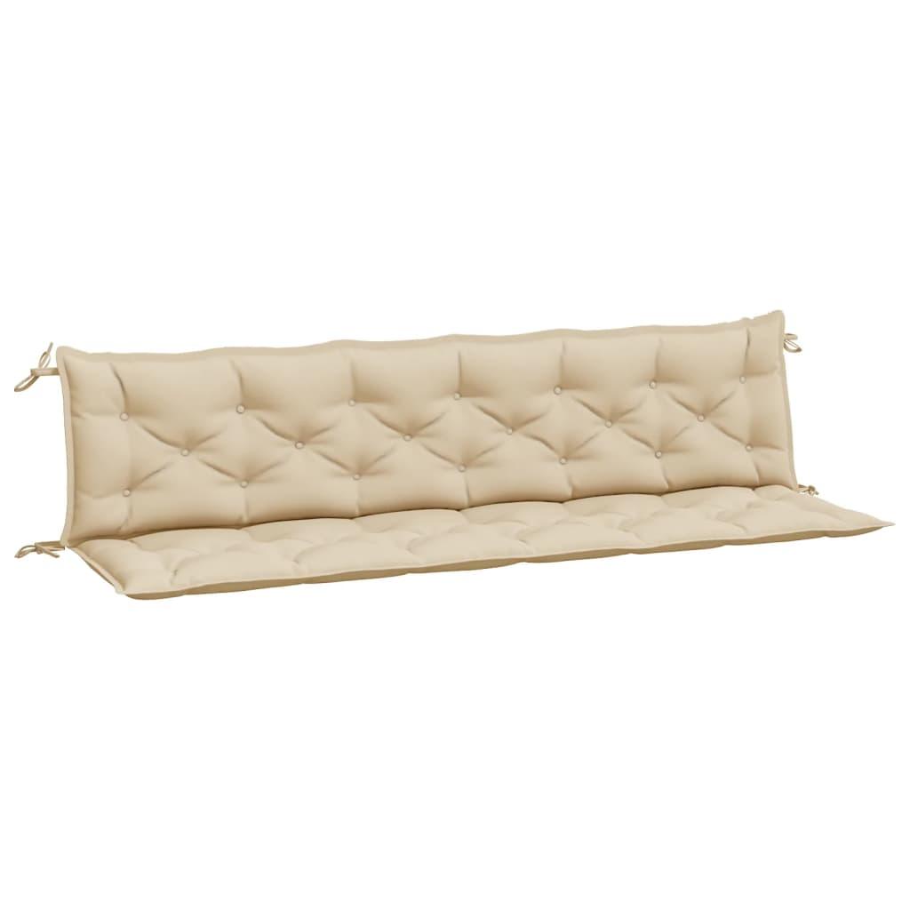 Garden Bench Cushions 2pcs Beige 78.7"x19.7"x2.8" Oxford Fabric at Set Shop and Smile