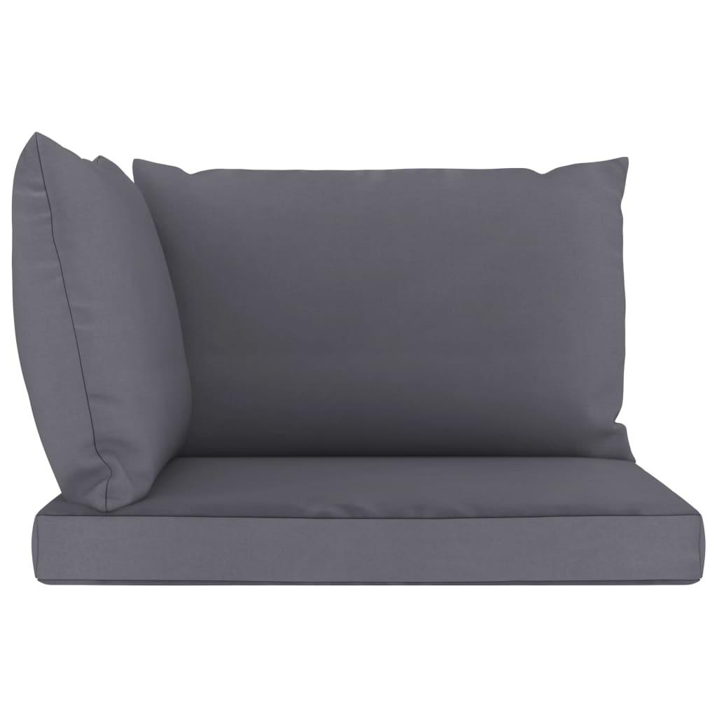 Pallet Sofa Cushions 3 pcs Anthracite Fabric at Set Shop and Smile