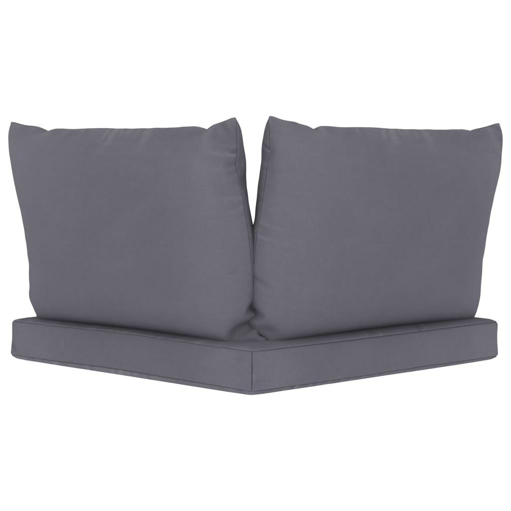 Pallet Sofa Cushions 3 pcs Anthracite Fabric at Set Shop and Smile