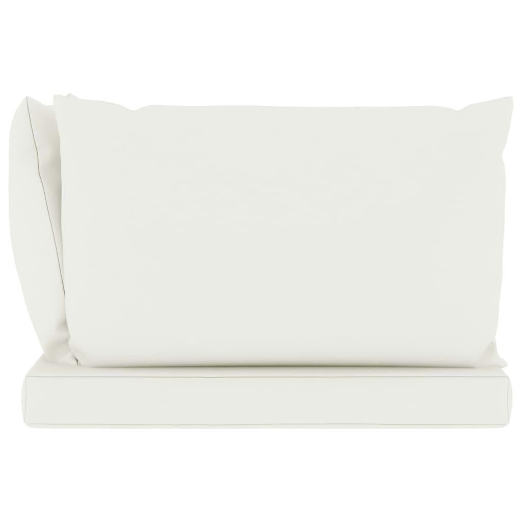Pallet Sofa Cushions 3 pcs Cream White Fabric at Set Shop and Smile