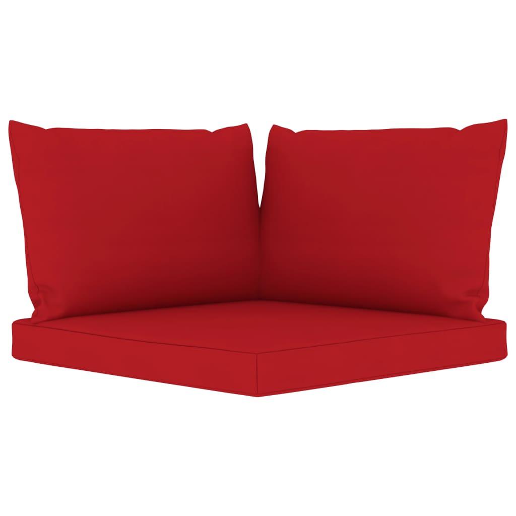 Pallet Sofa Cushions 3 pcs Red Fabric at Set Shop and Smile