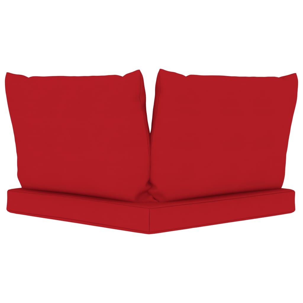 Pallet Sofa Cushions 3 pcs Red Fabric at Set Shop and Smile