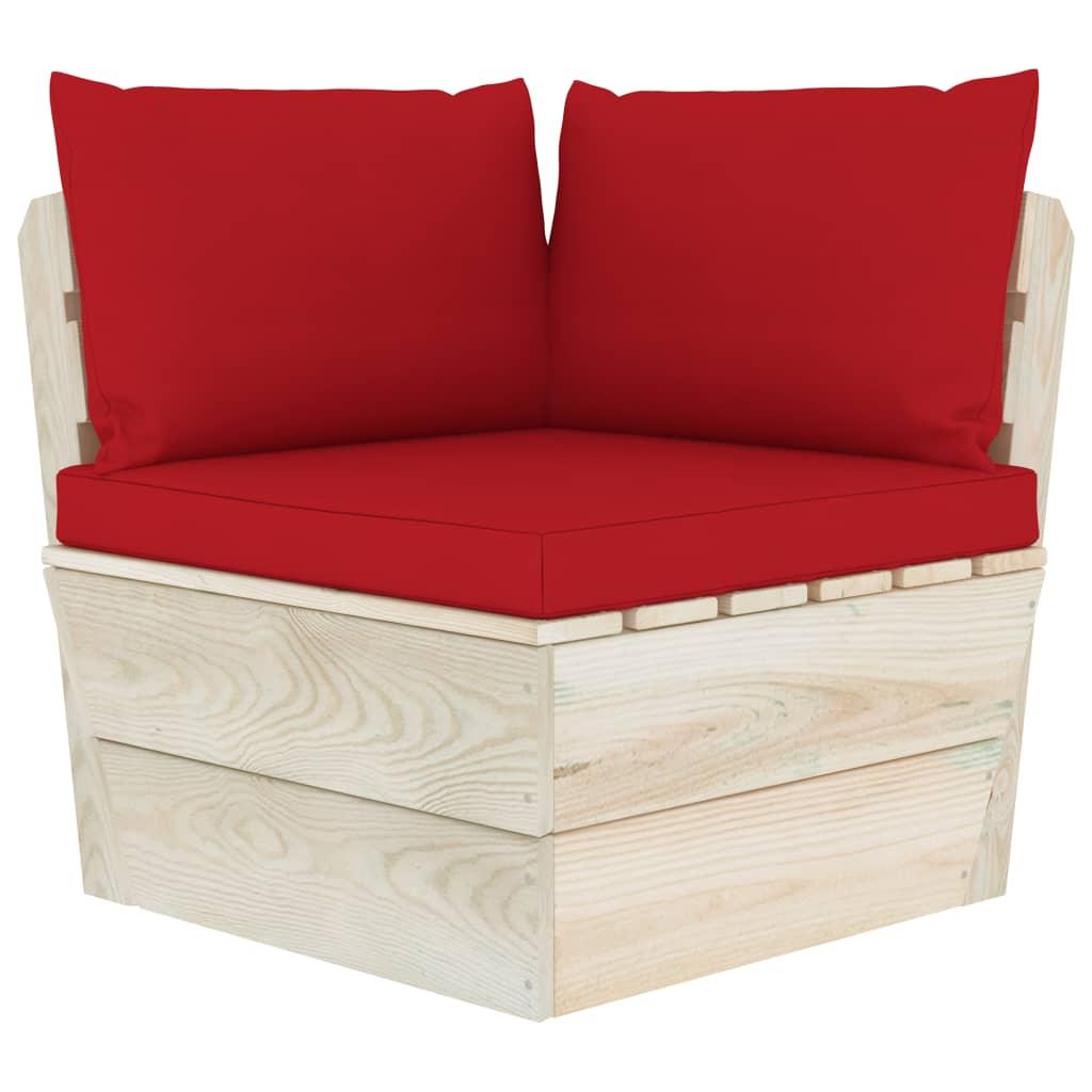 Pallet Sofa Cushions 3 pcs Red Fabric at Set Shop and Smile