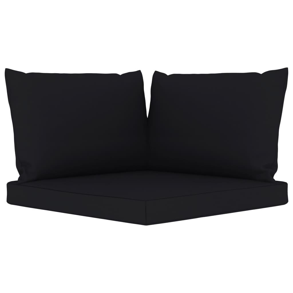 Pallet Sofa Cushions 3 pcs Black Fabric at Set Shop and Smile