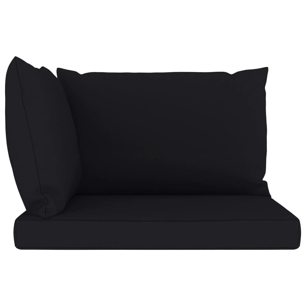 Pallet Sofa Cushions 3 pcs Black Fabric at Set Shop and Smile