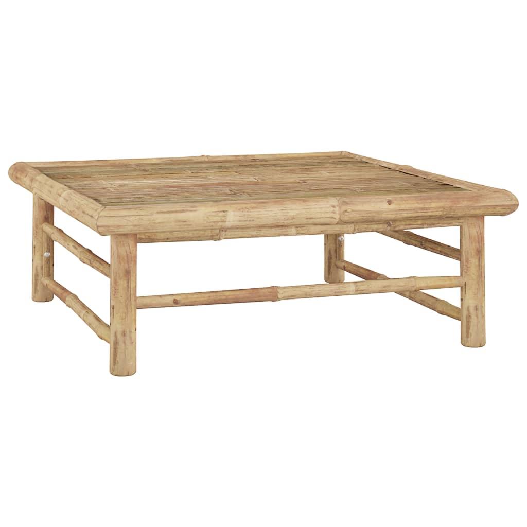 Patio Table 25.6"x25.6"x11.8" Bamboo at Set Shop and Smile