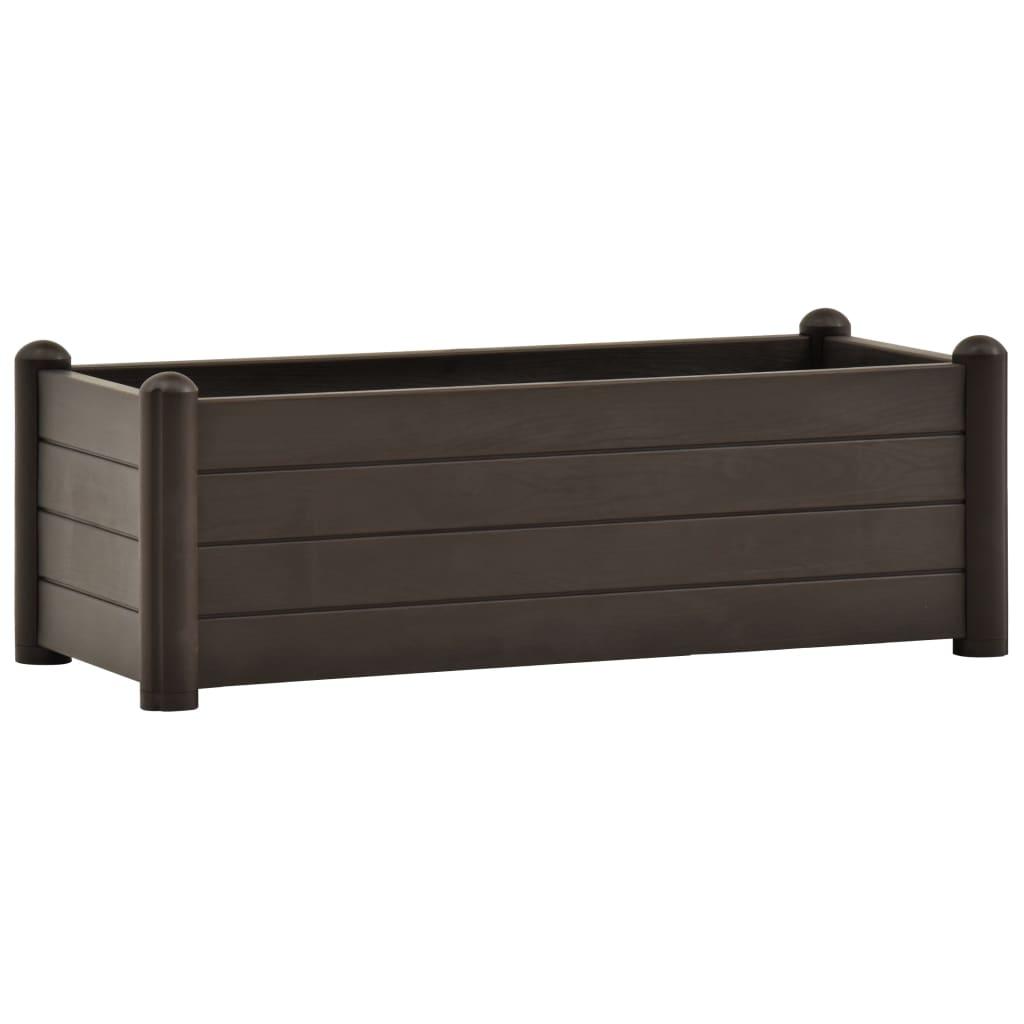 Garden Raised Bed PP Mocha 39.4"x16.9"x13.8" at Set Shop and Smile