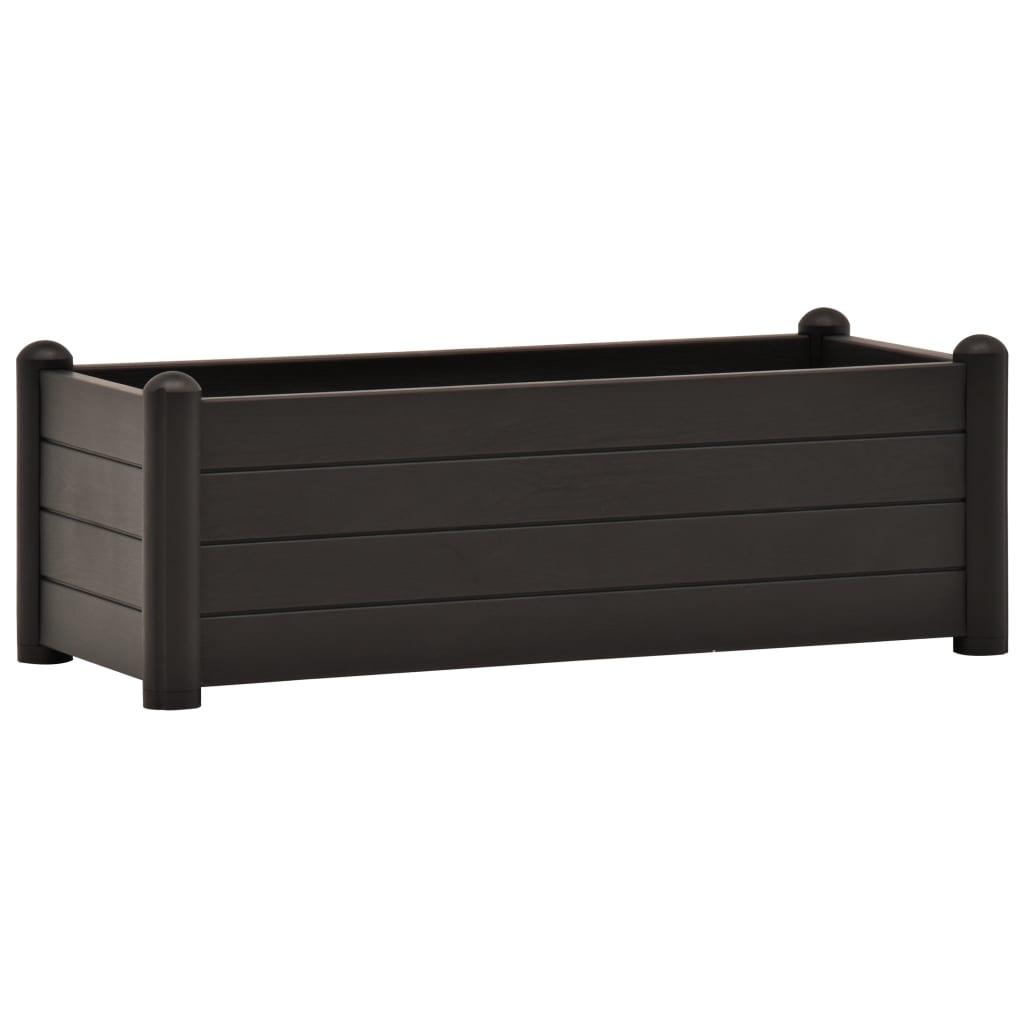 Garden Raised Bed PP Anthracite 39.4"x16.9"x13.8" at Set Shop and Smile
