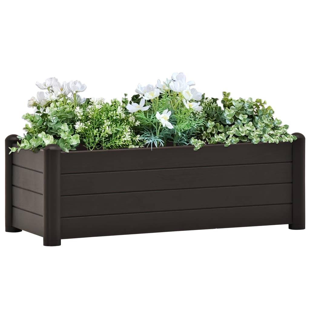 Garden Raised Bed PP Anthracite 39.4"x16.9"x13.8" at Set Shop and Smile