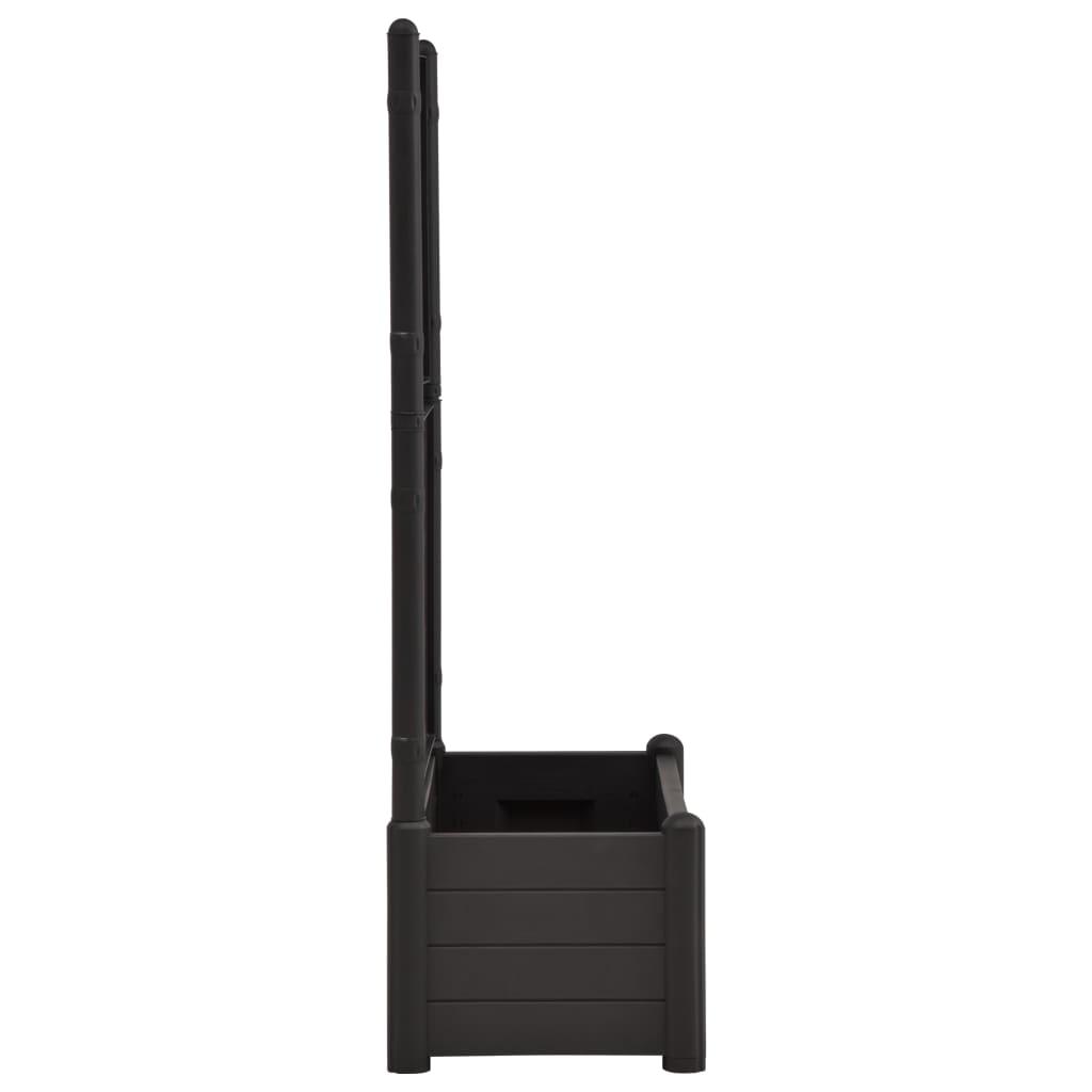 Garden Planter with Trellis 39.4"x16.9"x55.9" PP Anthracite at Set Shop and Smile