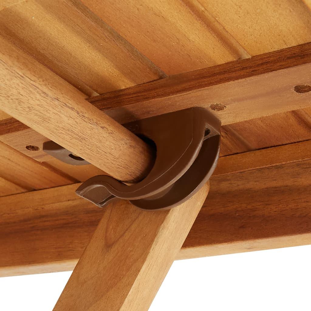 Folding Patio Table 35.4"x35.4"x29.5" Solid Acacia Wood at Set Shop and Smile