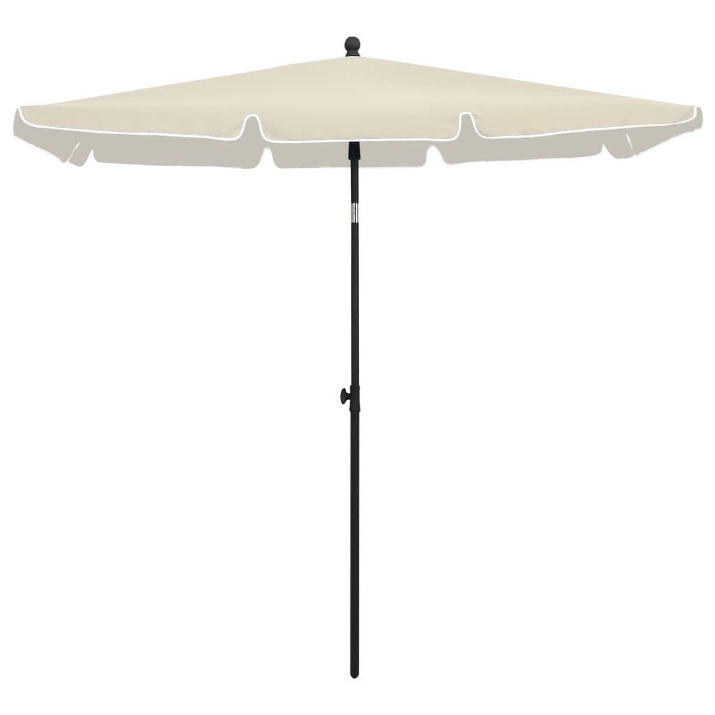 Garden Parasol with Pole 82.7"x55.1" Sand at Set Shop and Smile