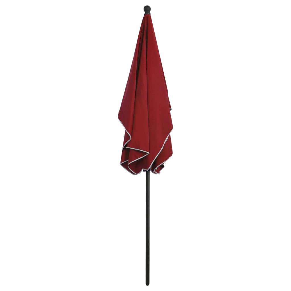 Garden Parasol with Pole 82.7"x55.1" Bordeaux Red at Set Shop and Smile