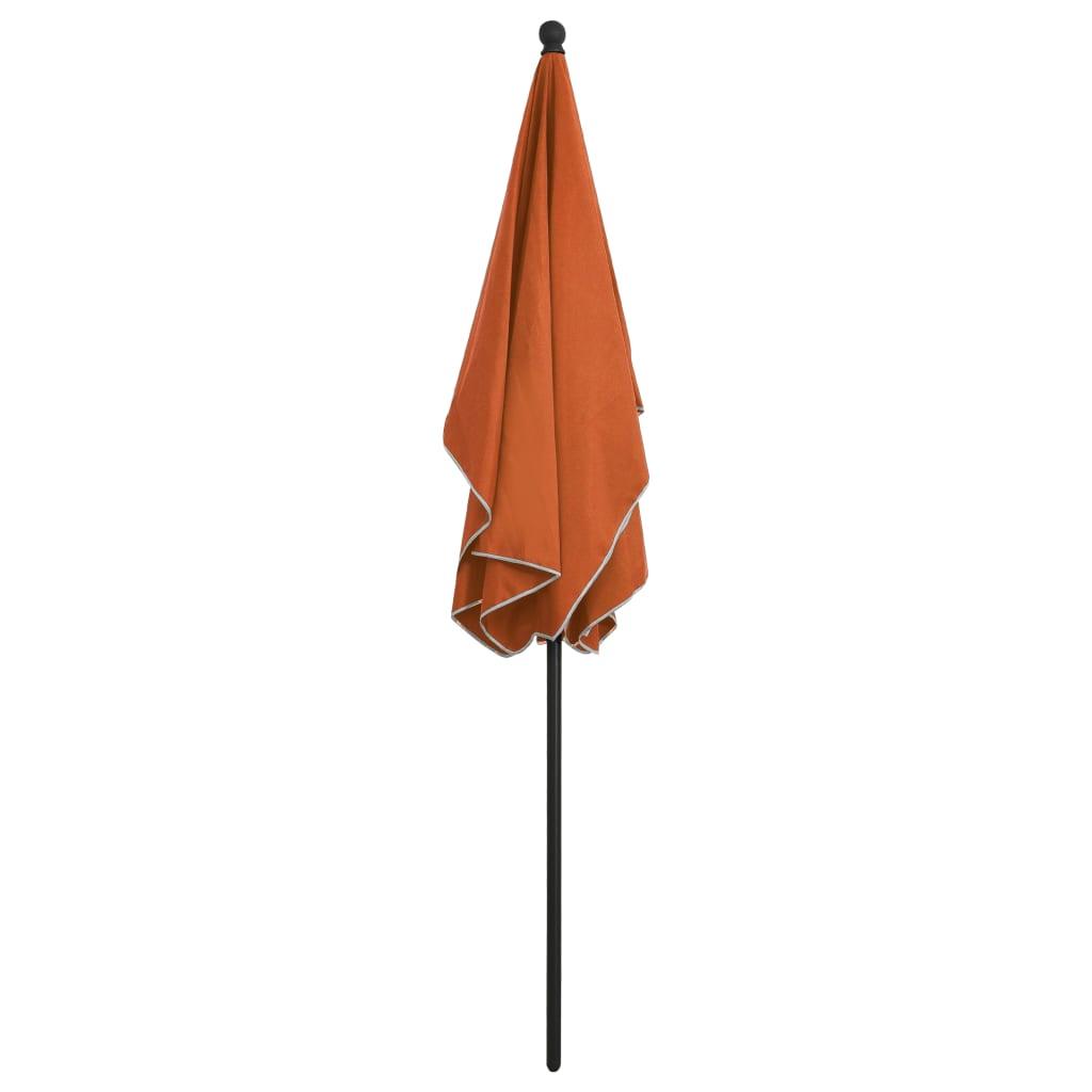 Garden Parasol with Pole 82.7"x55.1" Terracotta at Set Shop and Smile