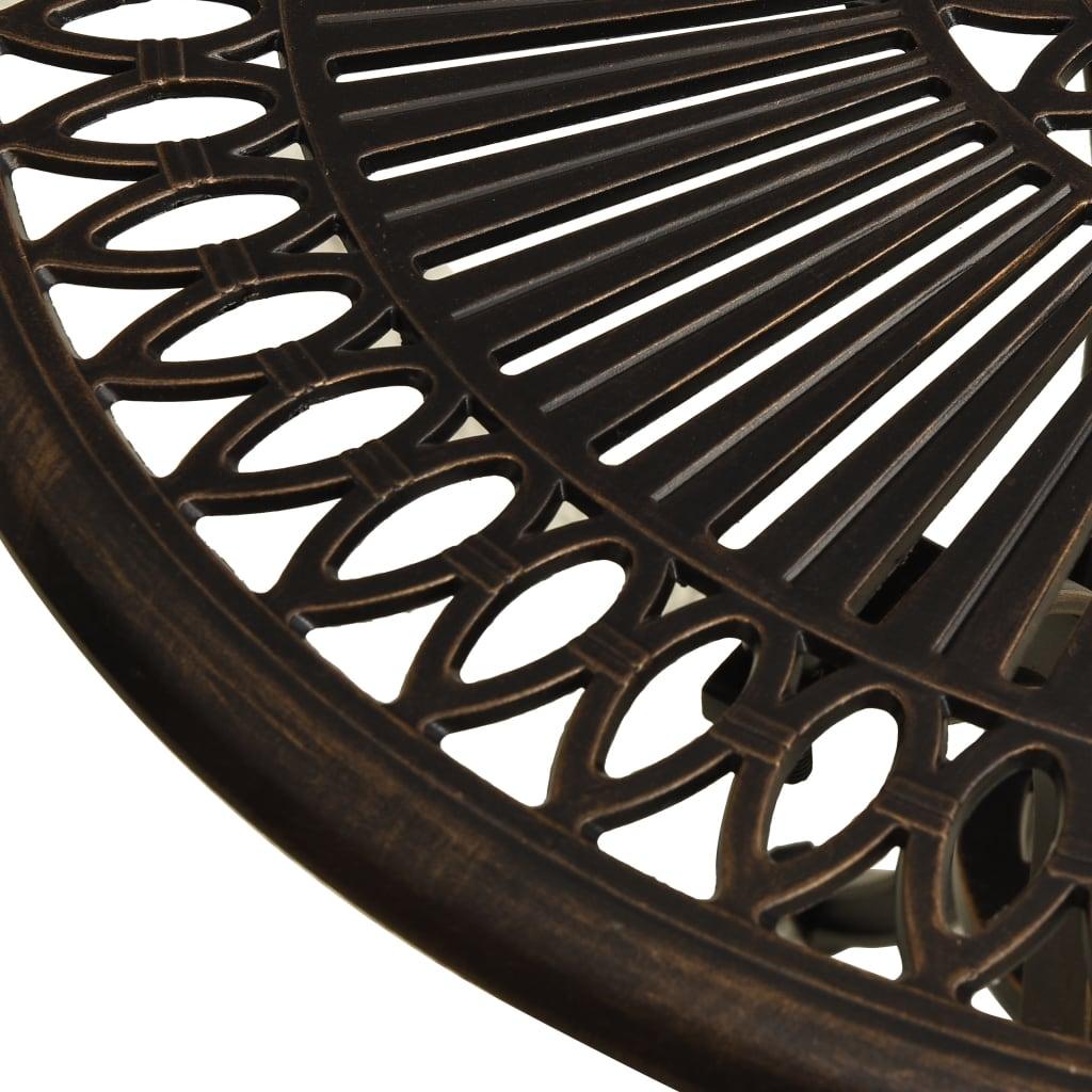 Patio Table Bronze 24.4"x24.4"x25.6" Cast Aluminum at Set Shop and Smile