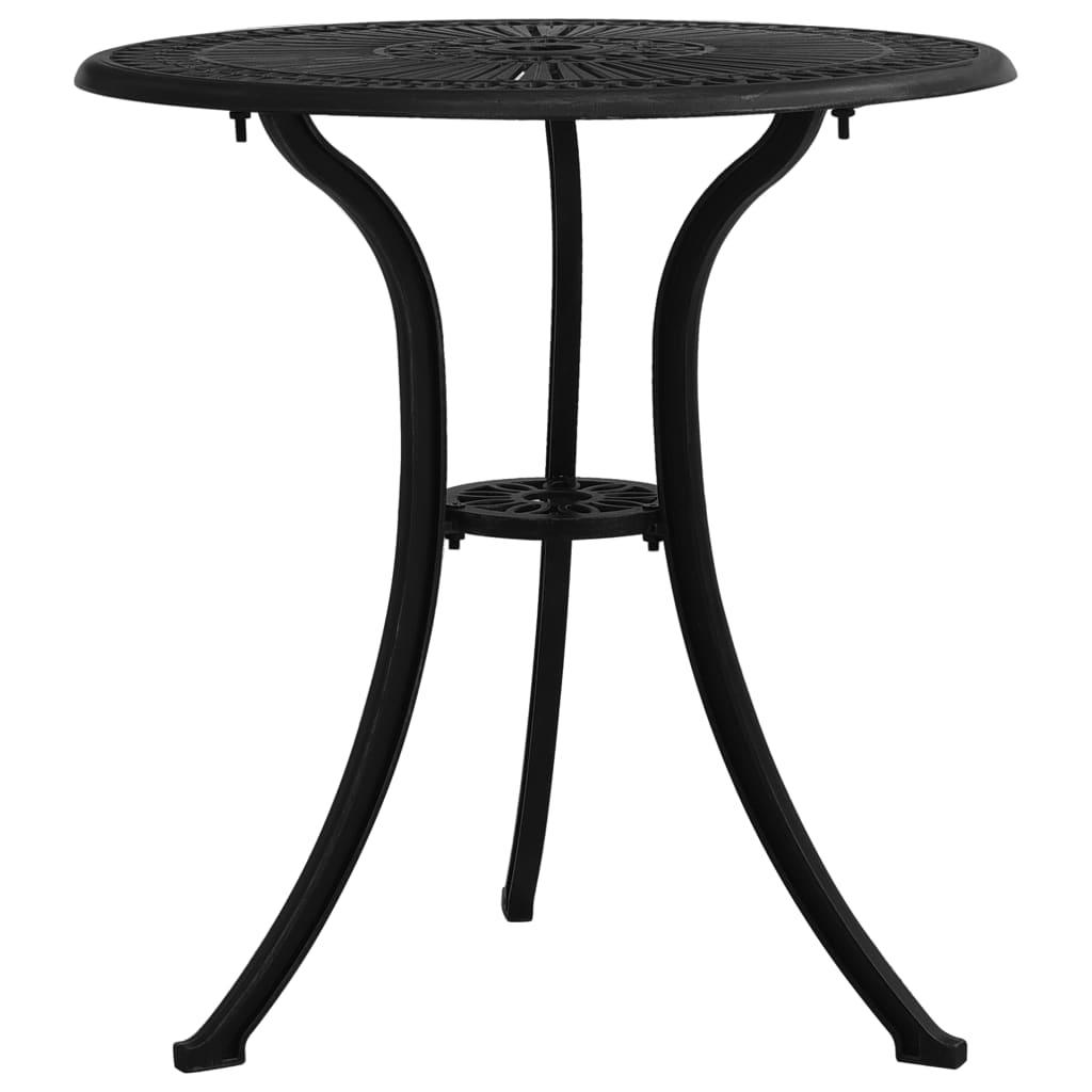 Patio Table Black 24.4"x24.4"x25.6" Cast Aluminum at Set Shop and Smile