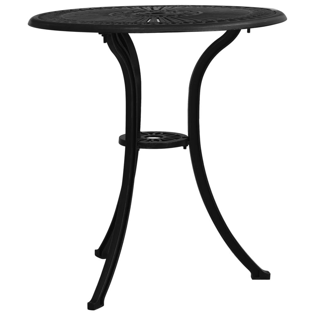 Patio Table Black 24.4"x24.4"x25.6" Cast Aluminum at Set Shop and Smile
