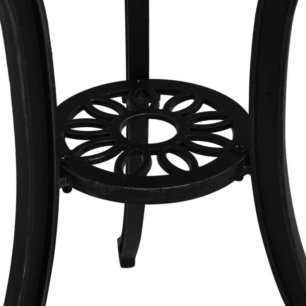 Patio Table Black 24.4"x24.4"x25.6" Cast Aluminum at Set Shop and Smile