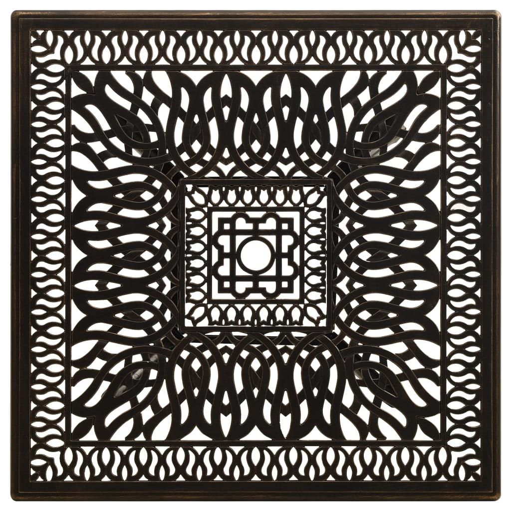 Patio Table Bronze 35.4"x35.4"x28.7" Cast Aluminum at Set Shop and Smile