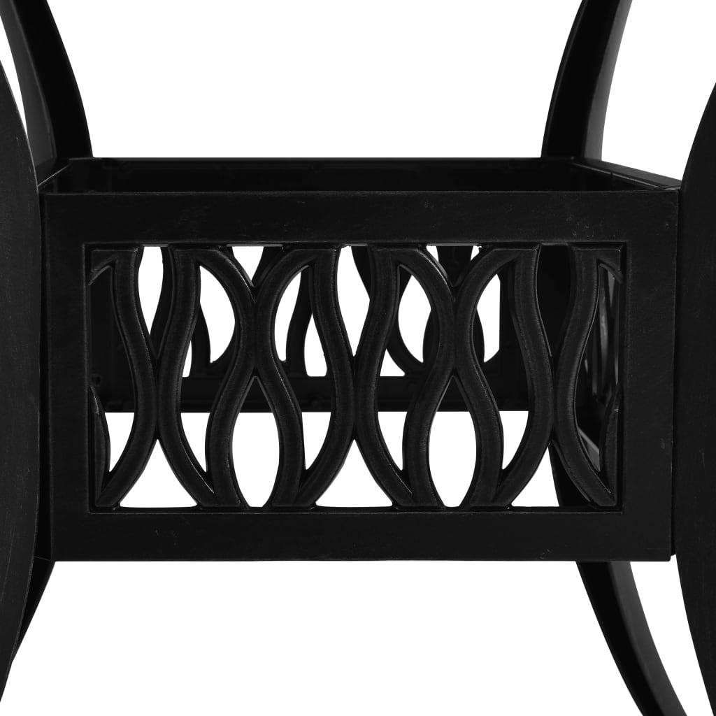 Patio Table Black 35.4"x35.4"x28.7" Cast Aluminum at Set Shop and Smile