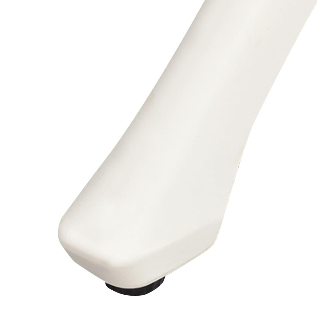 Patio Table White 35.4"x35.4"x28.7" Cast Aluminum at Set Shop and Smile