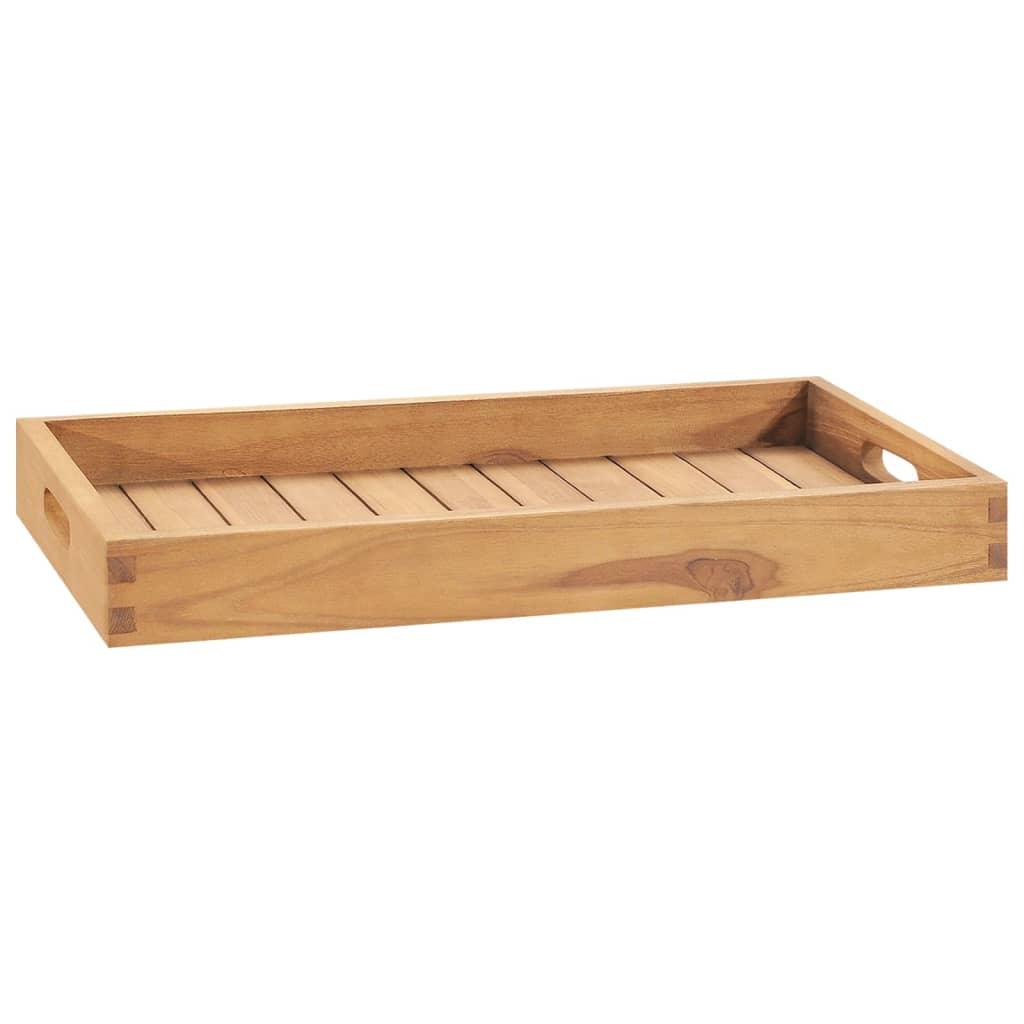 Serving Tray 23.6"x13.8" Solid Wood Teak at Set Shop and Smile