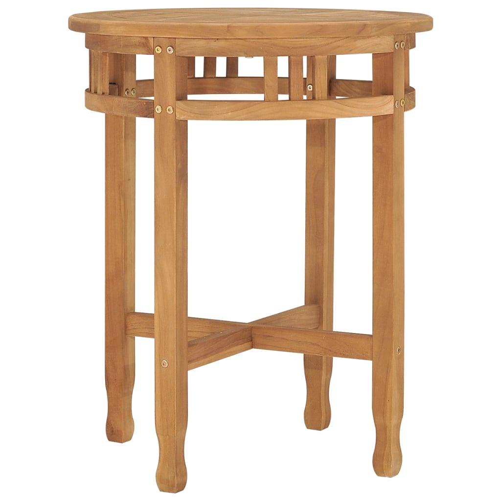 Bistro Table Ø23.6"x23.6" Solid Teak Wood at Set Shop and Smile