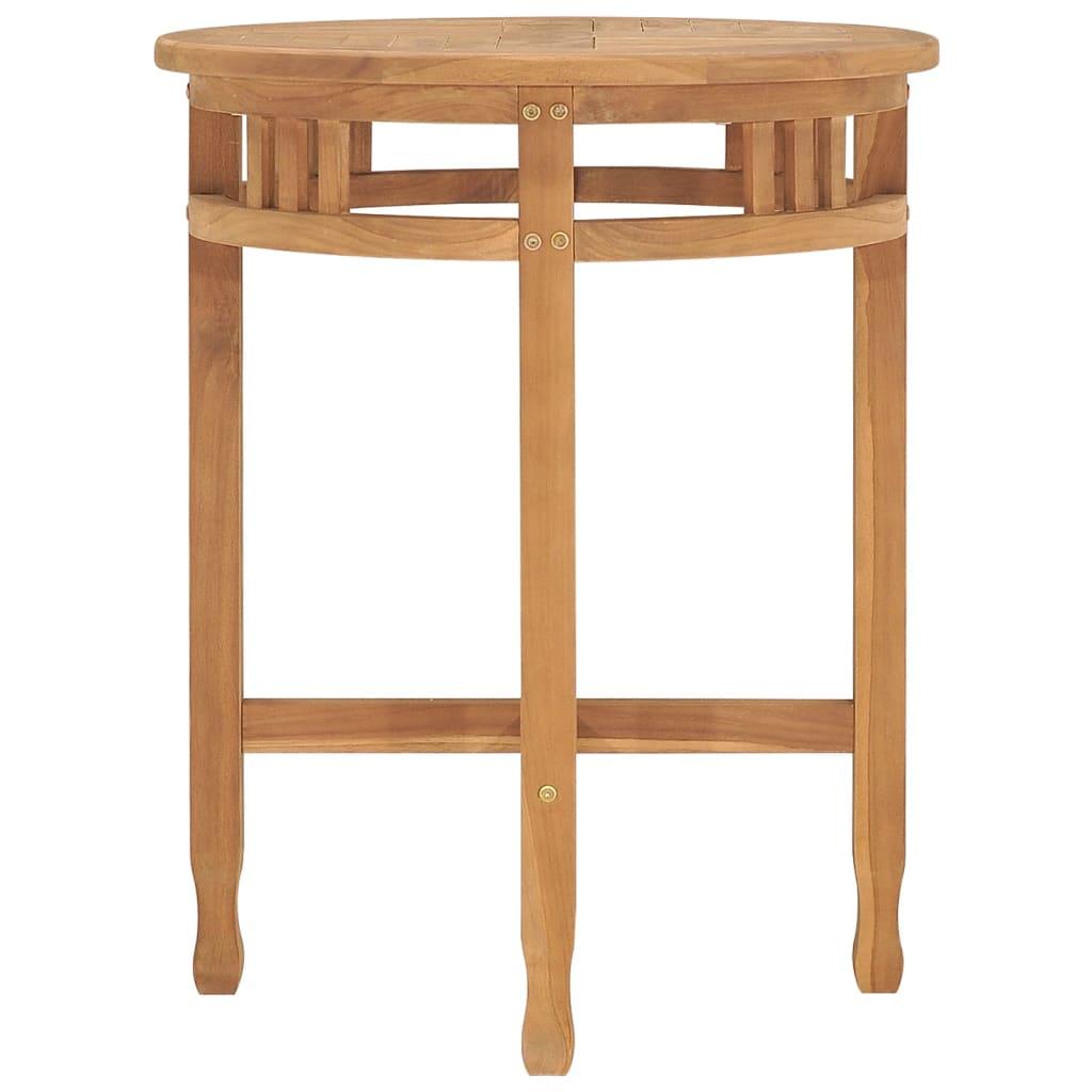 Bistro Table Ø23.6"x23.6" Solid Teak Wood at Set Shop and Smile