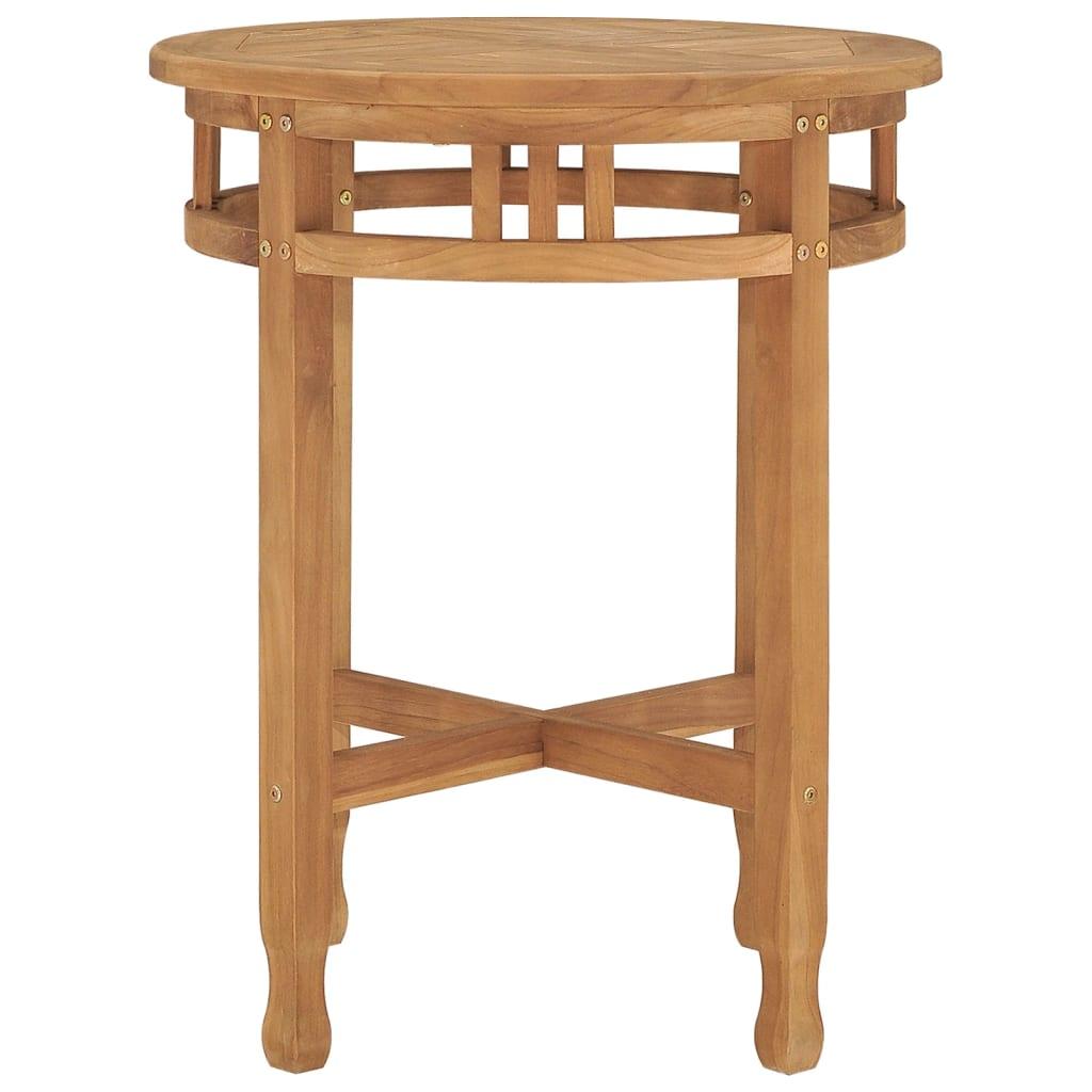 Bistro Table Ø23.6"x23.6" Solid Teak Wood at Set Shop and Smile