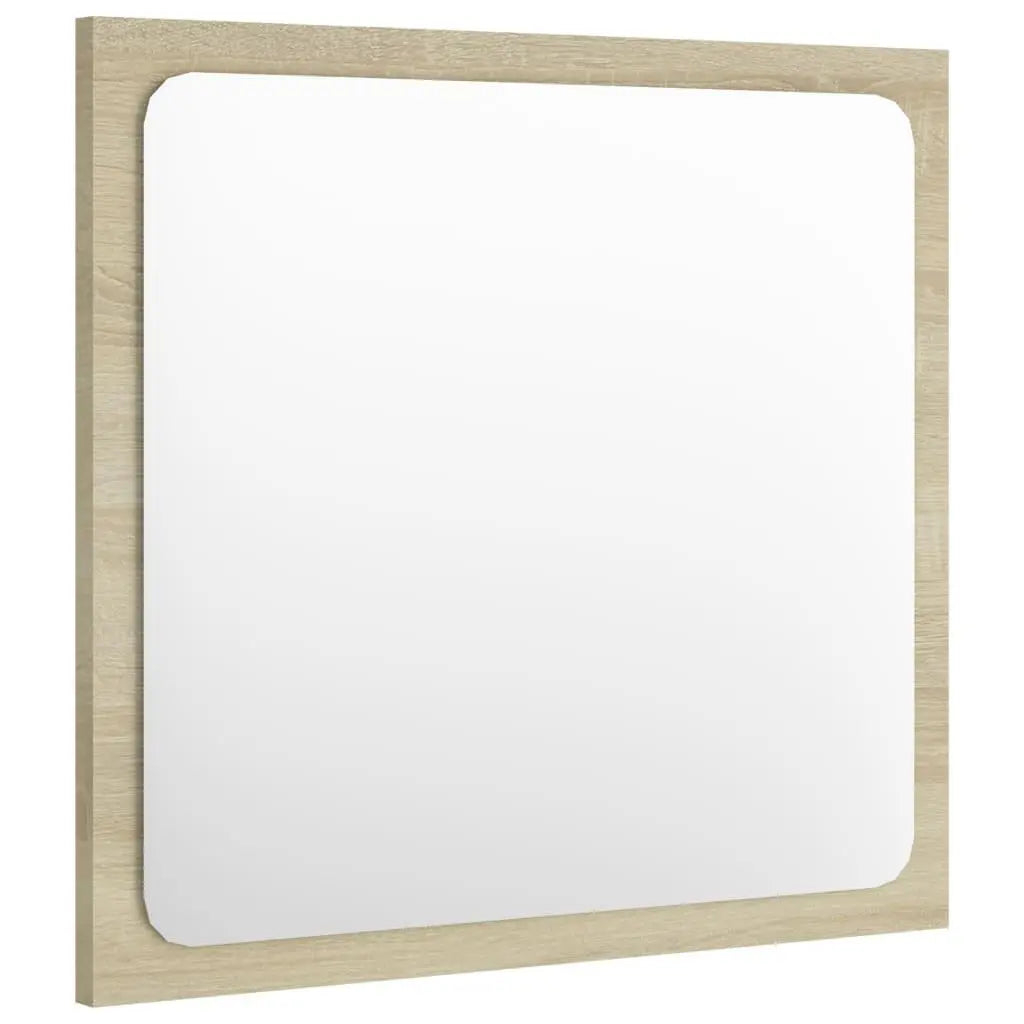 Bathroom Mirror Sonoma Oak 15.7"x0.6"x14.6" Engineered Wood at Set Shop and Smile
