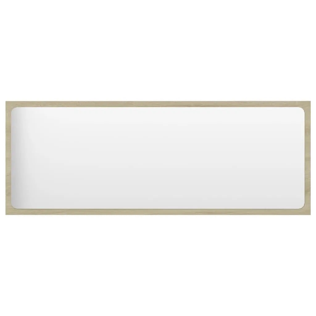 Bathroom Mirror Sonoma Oak 39.4"x0.6"x14.6" Engineered Wood at Set Shop and Smile