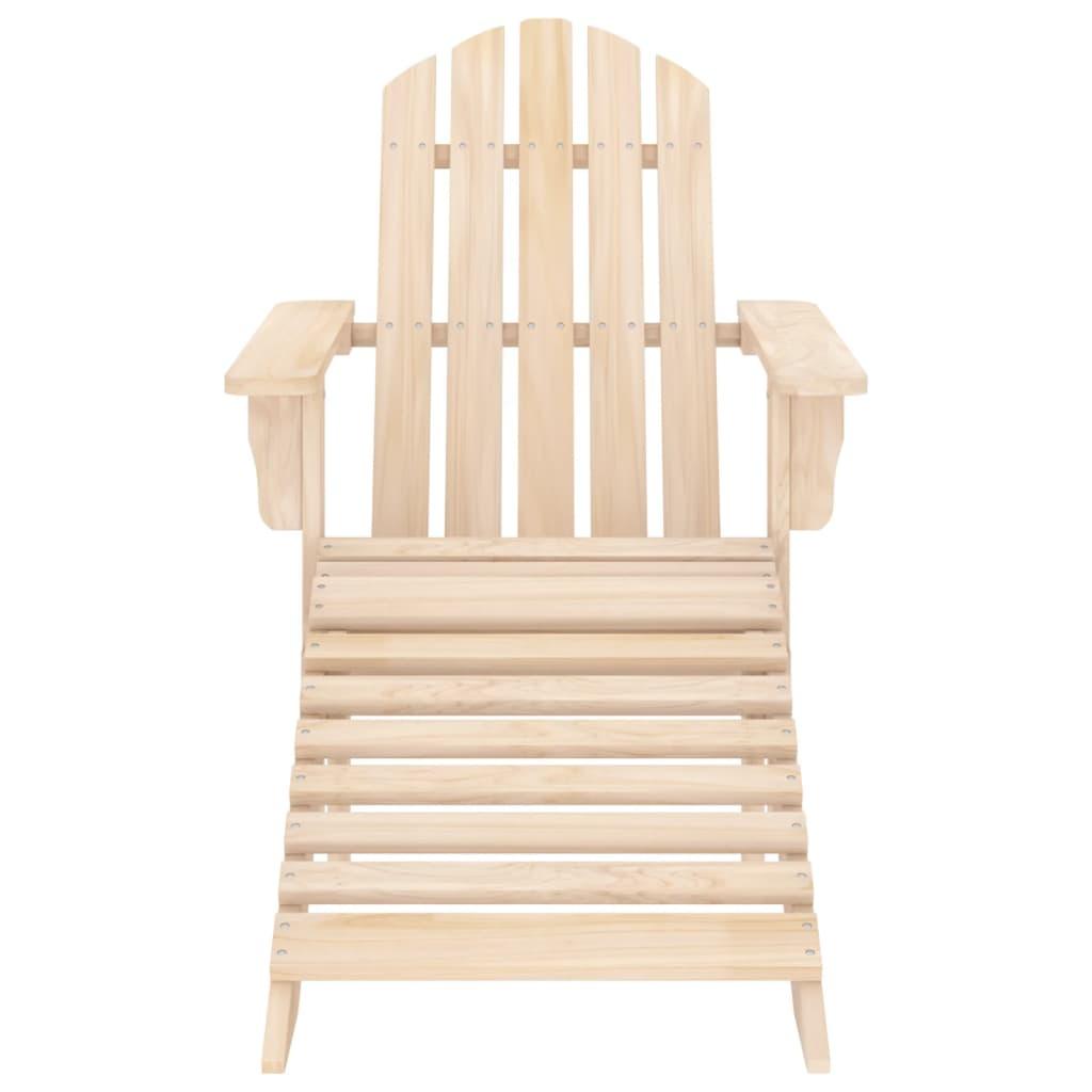 Patio Adirondack Chair with Ottoman Solid Fir Wood at Set Shop and Smile
