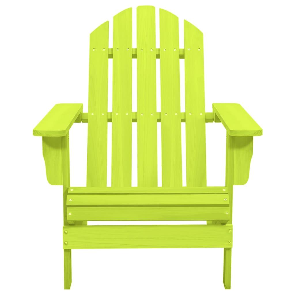 Patio Adirondack Chair Solid Fir Wood Green at Set Shop and Smile
