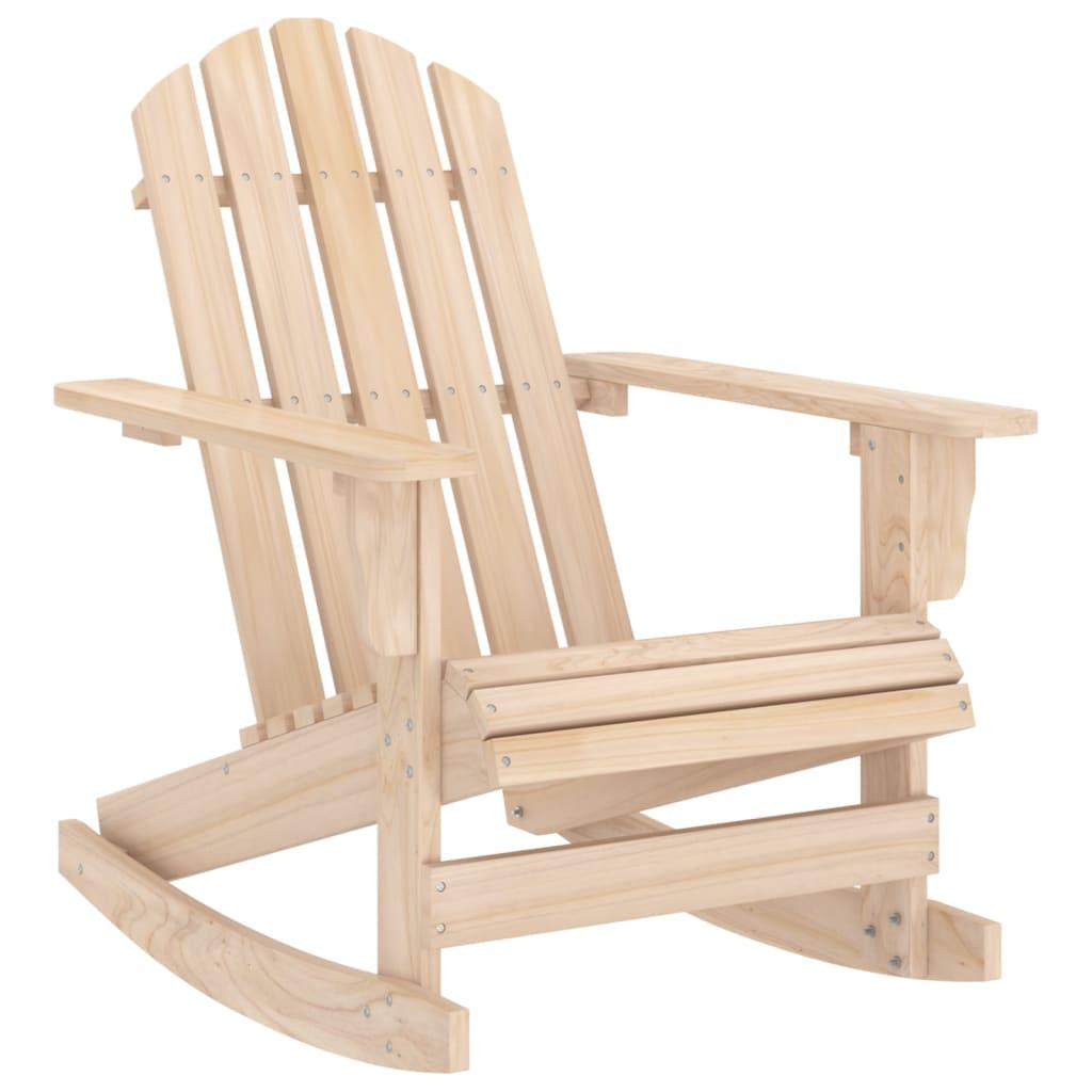 Patio Adirondack Rocking Chair Solid Fir Wood at Set Shop and Smile