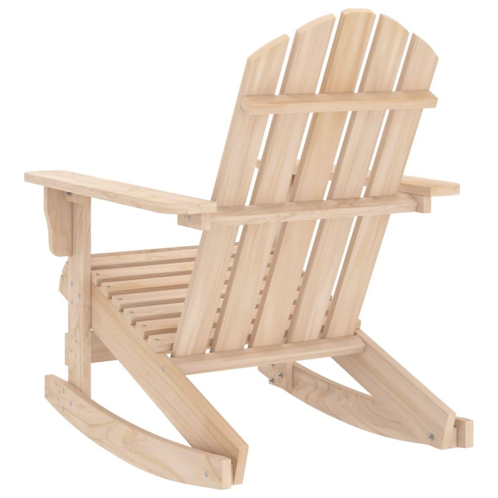 Patio Adirondack Rocking Chair Solid Fir Wood at Set Shop and Smile