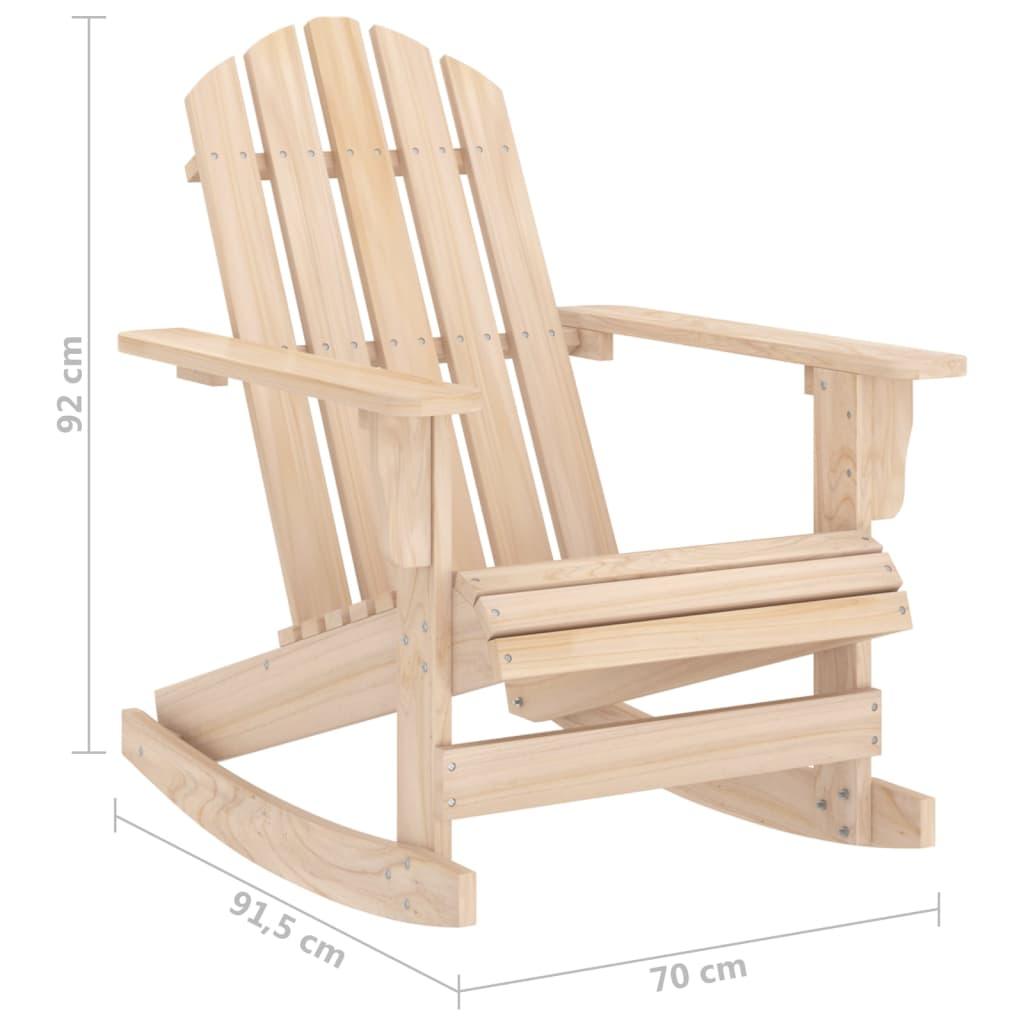 Patio Adirondack Rocking Chair Solid Fir Wood at Set Shop and Smile