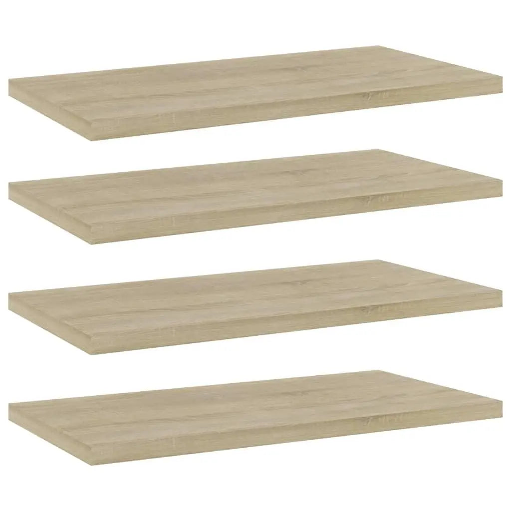 Bookshelf Boards 4 pcs Sonoma Oak 15.7"x7.9"x0.6" Engineered Wood at Set Shop and Smile