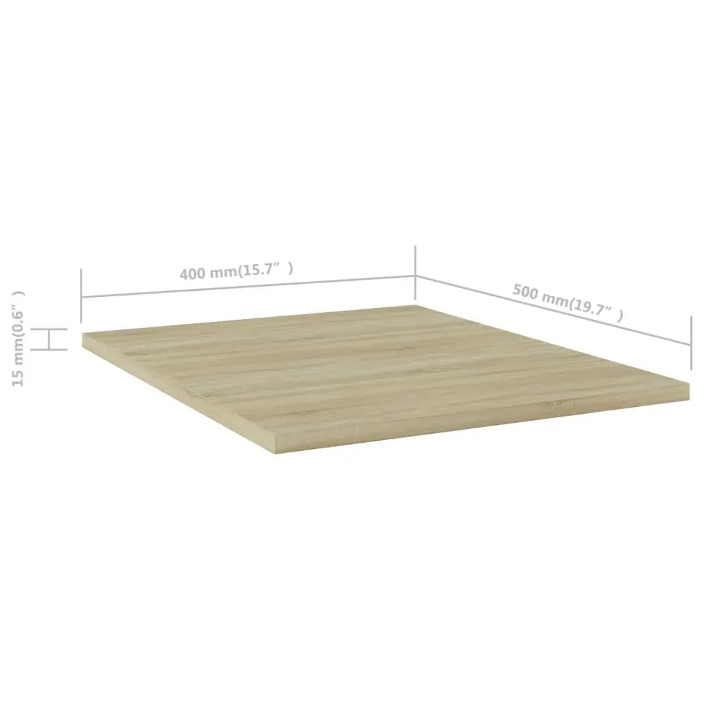 Bookshelf Boards 8 pcs Sonoma Oak 15.7"x19.7"x0.6" Engineered Wood at Set Shop and Smile