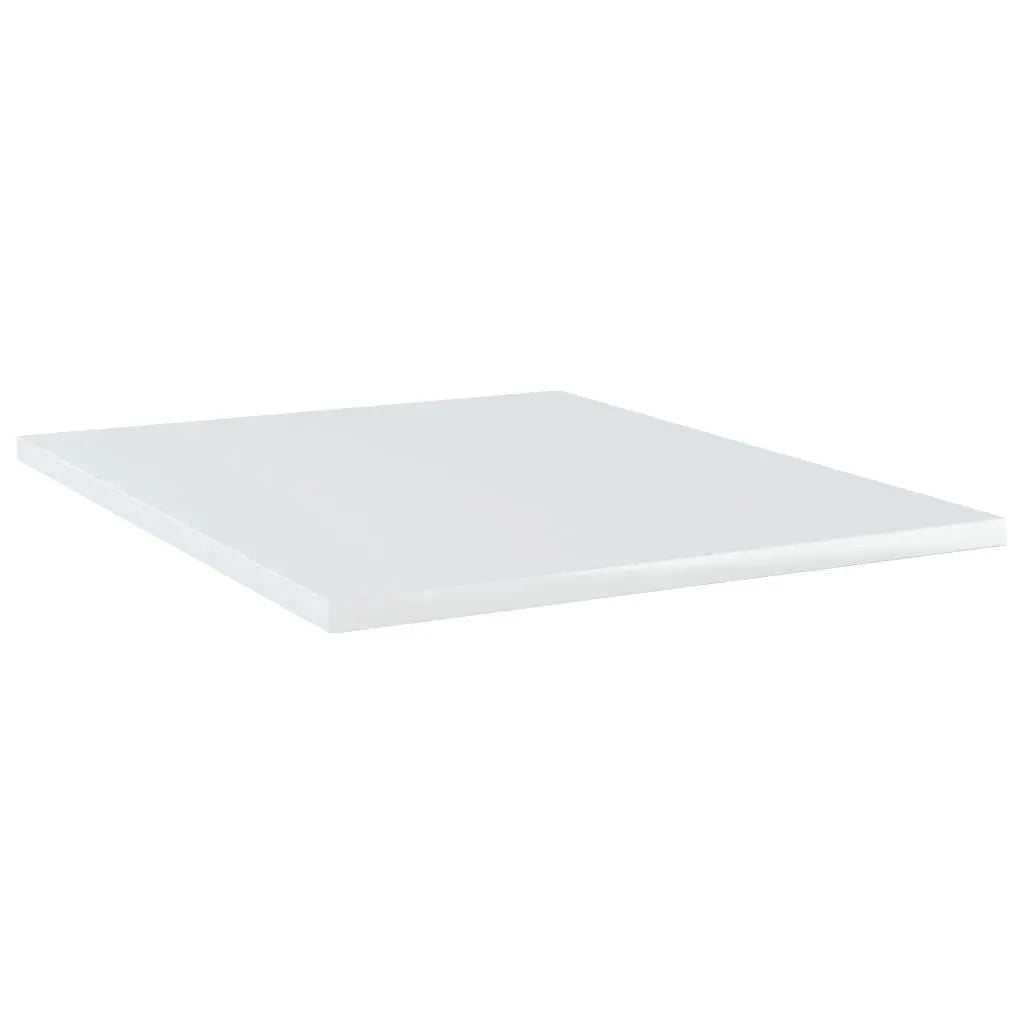 Bookshelf Boards 4 pcs High Gloss White 15.7"x19.7"x0.6" Engineered Wood at Set Shop and Smile