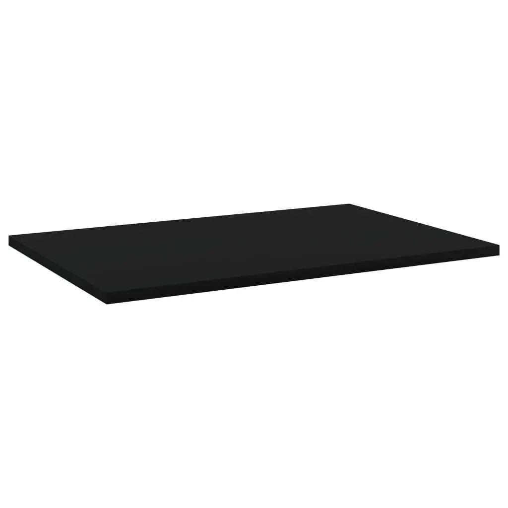 Bookshelf Boards 8 pcs Black 23.6"x15.7"x0.6" Engineered Wood at Set Shop and Smile