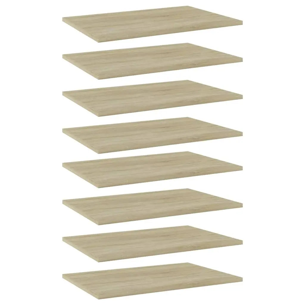 Bookshelf Boards 8 pcs Sonoma Oak 23.6"x15.7"x0.6" Engineered Wood at Set Shop and Smile