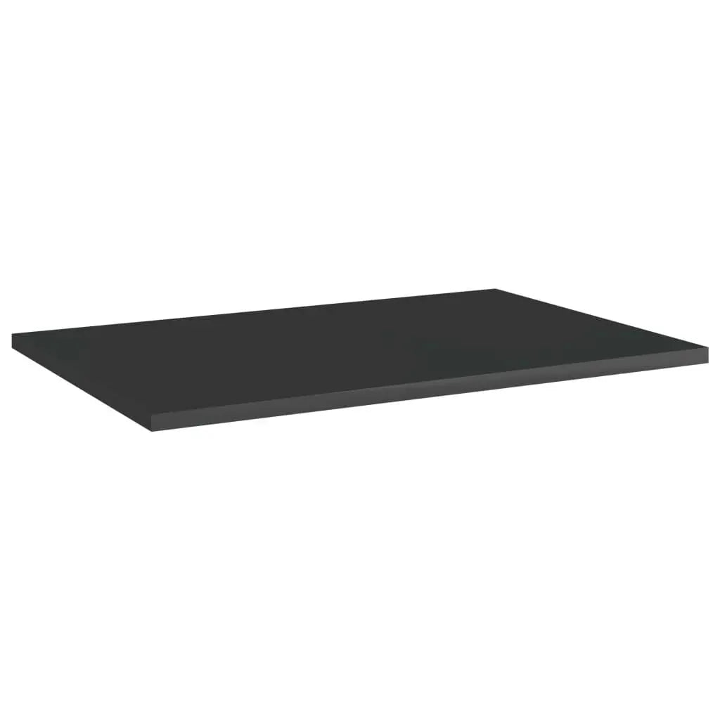 Bookshelf Boards 8 pcs High Gloss Black 23.6"x15.7"x0.6" Engineered Wood at Set Shop and Smile