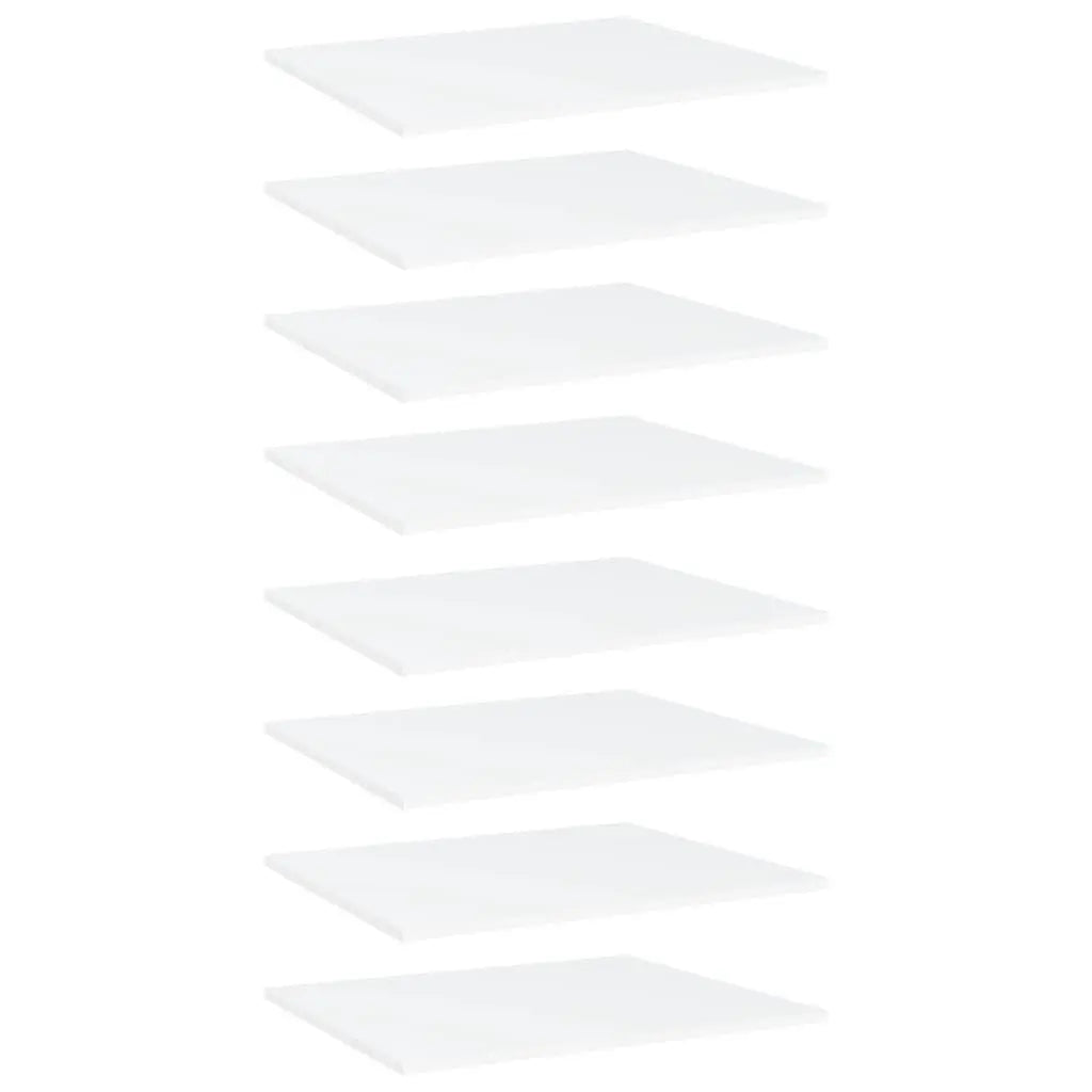 Bookshelf Boards 8 pcs White 23.6"x19.7"x0.6" Engineered Wood at Set Shop and Smile