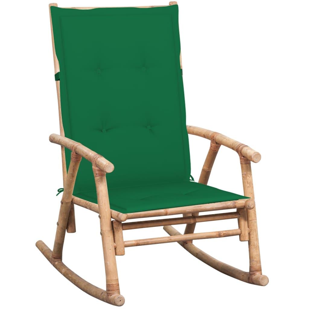 Rocking Chair with cushion Bamboo at Set Shop and Smile