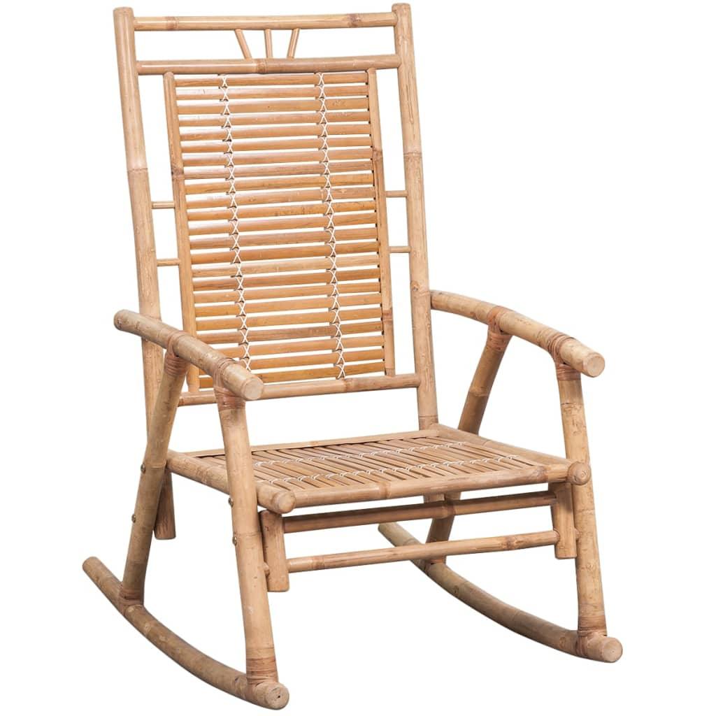 Rocking Chair with cushion Bamboo at Set Shop and Smile