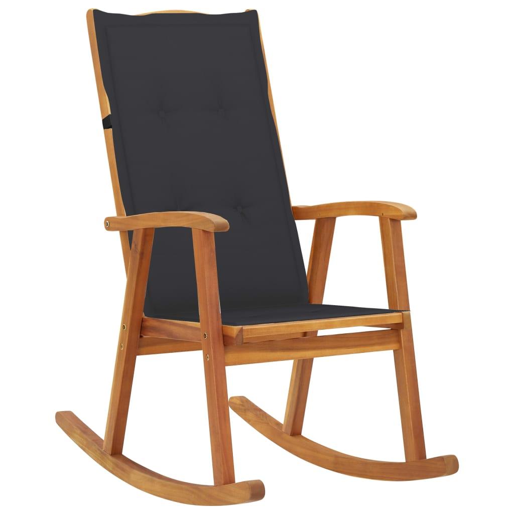 Rocking Chair with Cushions Solid Acacia Wood at Set Shop and Smile