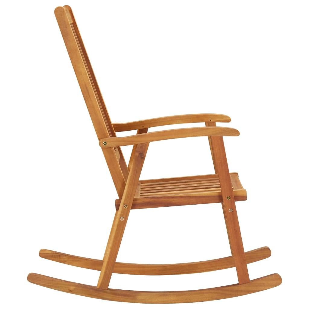 Rocking Chair with Cushions Solid Acacia Wood at Set Shop and Smile