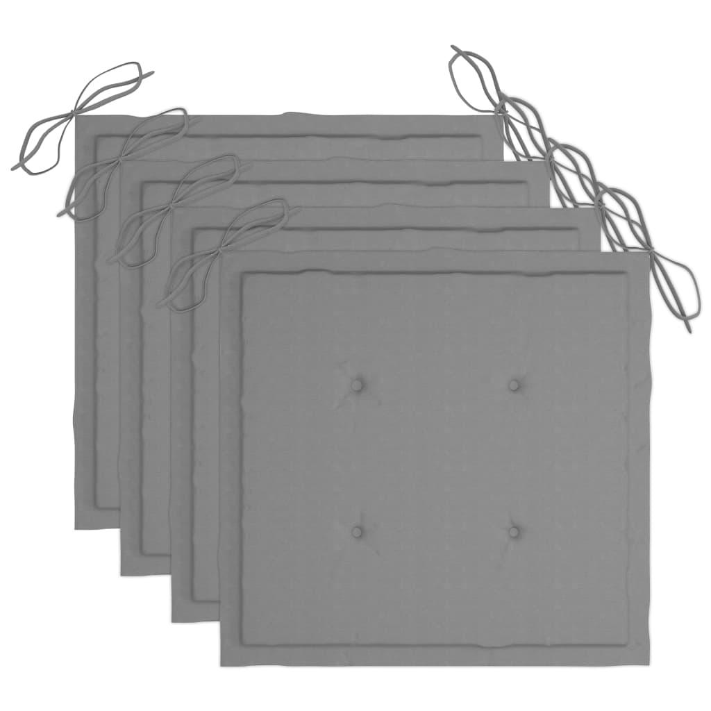 Patio Dining Chairs 3 pcs with Cushions Solid Acacia Wood at Set Shop and Smile