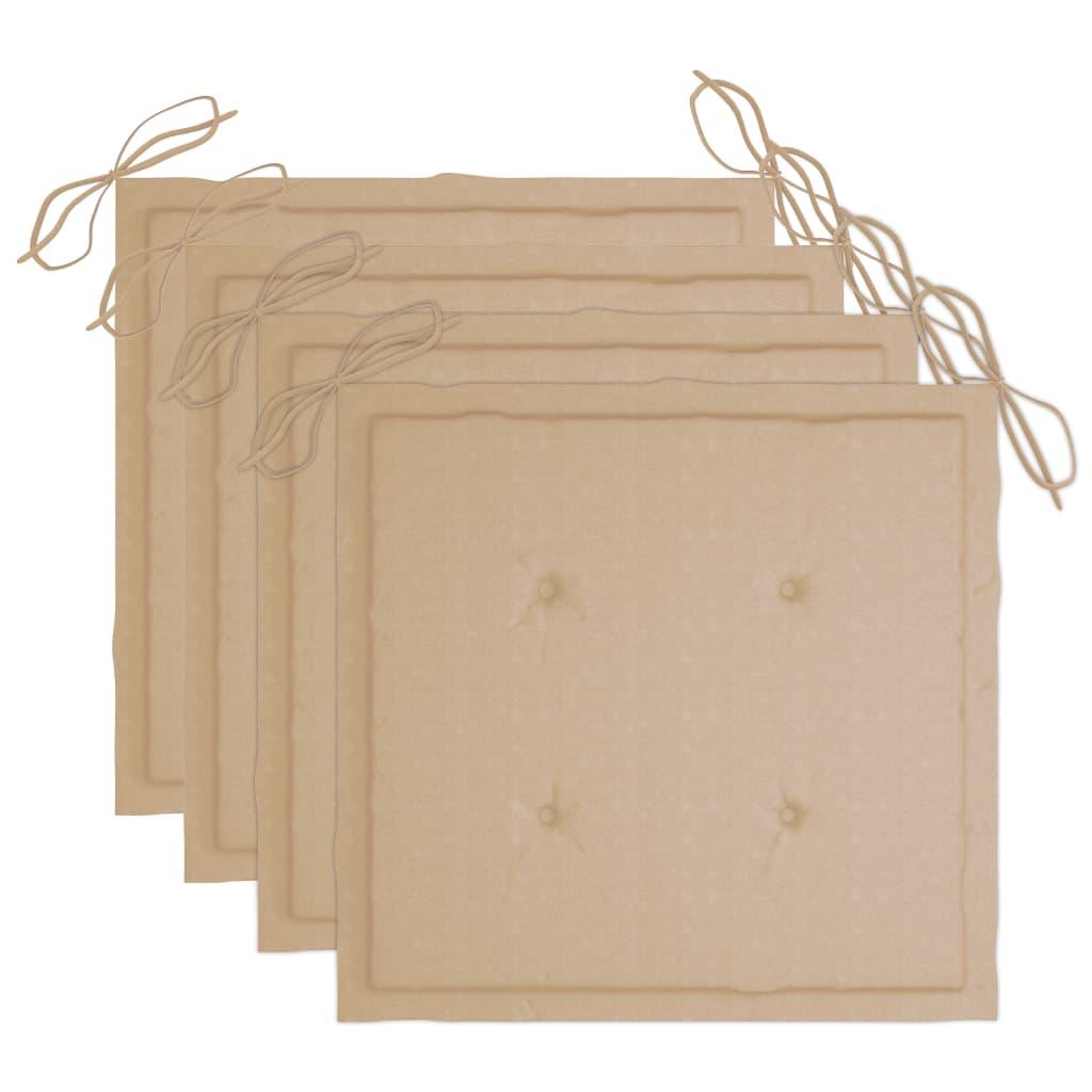 Patio Dining Chairs 3 pcs with Cushions Solid Acacia Wood at Set Shop and Smile