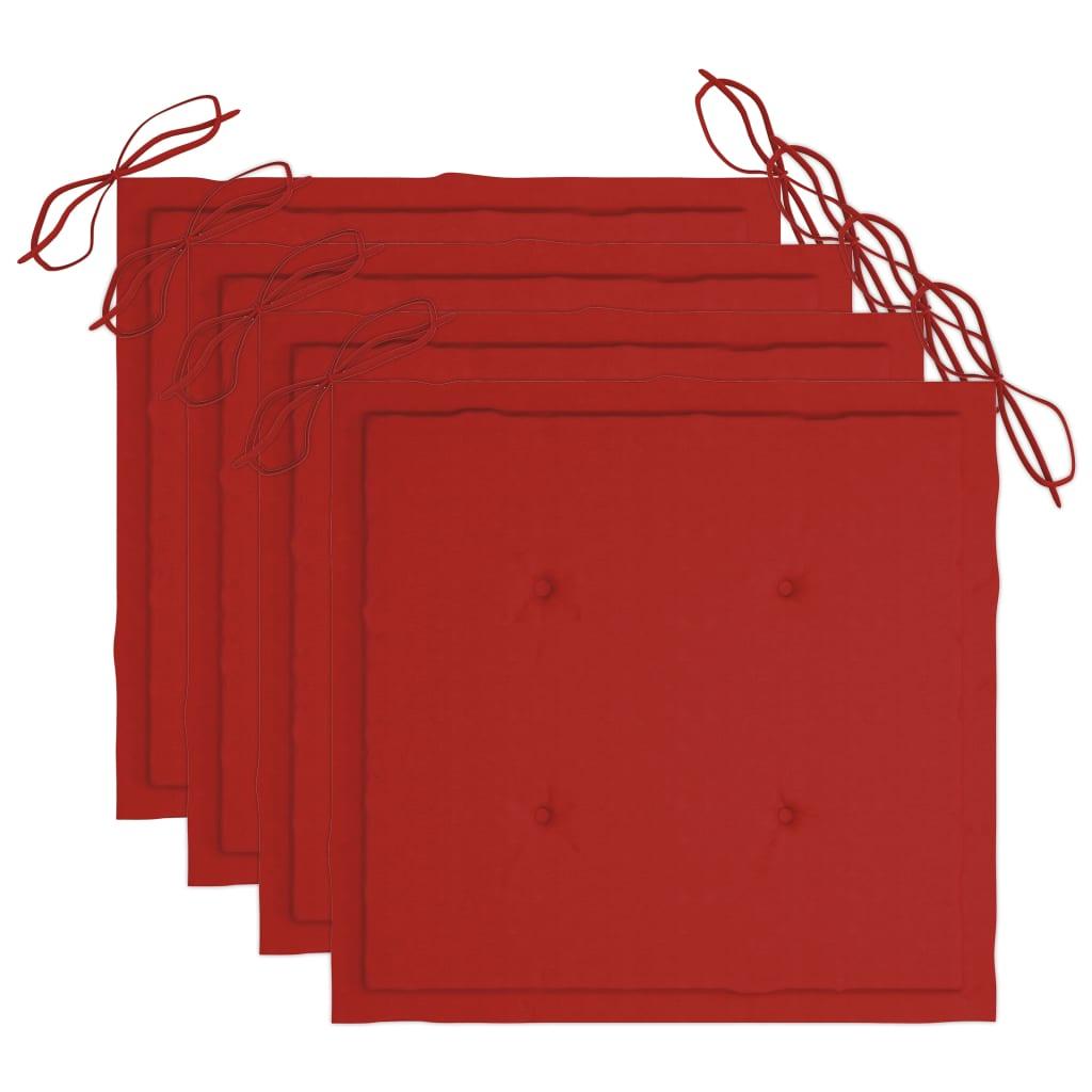 Patio Dining Chairs 3 pcs with Cushions Solid Acacia Wood at Set Shop and Smile